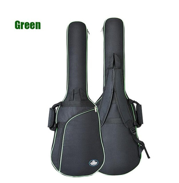 40/41 inchs Oxford Fabric Electric Guitar Case Colorful Edge Gig Bag Double Straps Pad 8mm Cotton Thickening Soft Cover