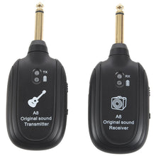 Load image into Gallery viewer, UHF Guitar Wireless System Transmitter Receiver Built-in Rechargeable
